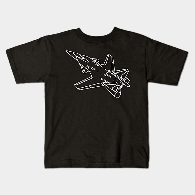 Sukhoi Su-47 Berkut Kids T-Shirt by Arassa Army